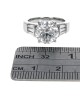 GIA Certified Round Brilliant Cut Diamond Solitaire Ring in Platinum